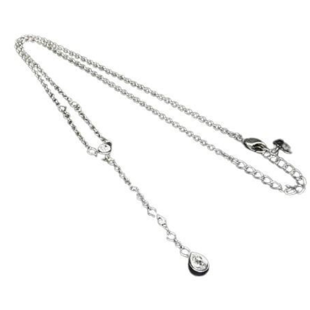 Dior Necklace Silver Metal Stone